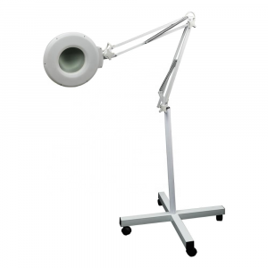 T-86E álló LED-es kozmetikai lámpa, sminklámpa 55W, 8x nagyítással gurulós