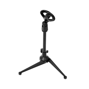 Mini asztali mikrofonállvány fém lábakkal 18-24cm
