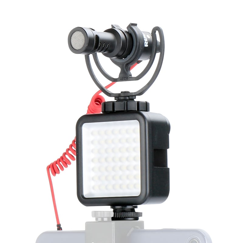 ULANZI W49 LED videólámpa 6000K vakupapucs foglalattal (0647)-5