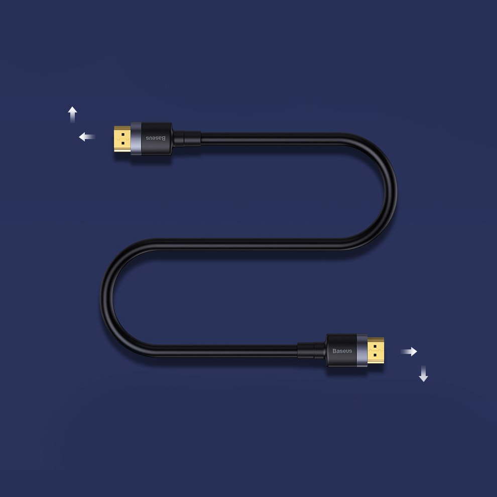 HDMI 2.0 kábel 4K 60 Hz 3D 18 Gbps 3m fekete Baseus Cafule (CADKLF-G01)-11