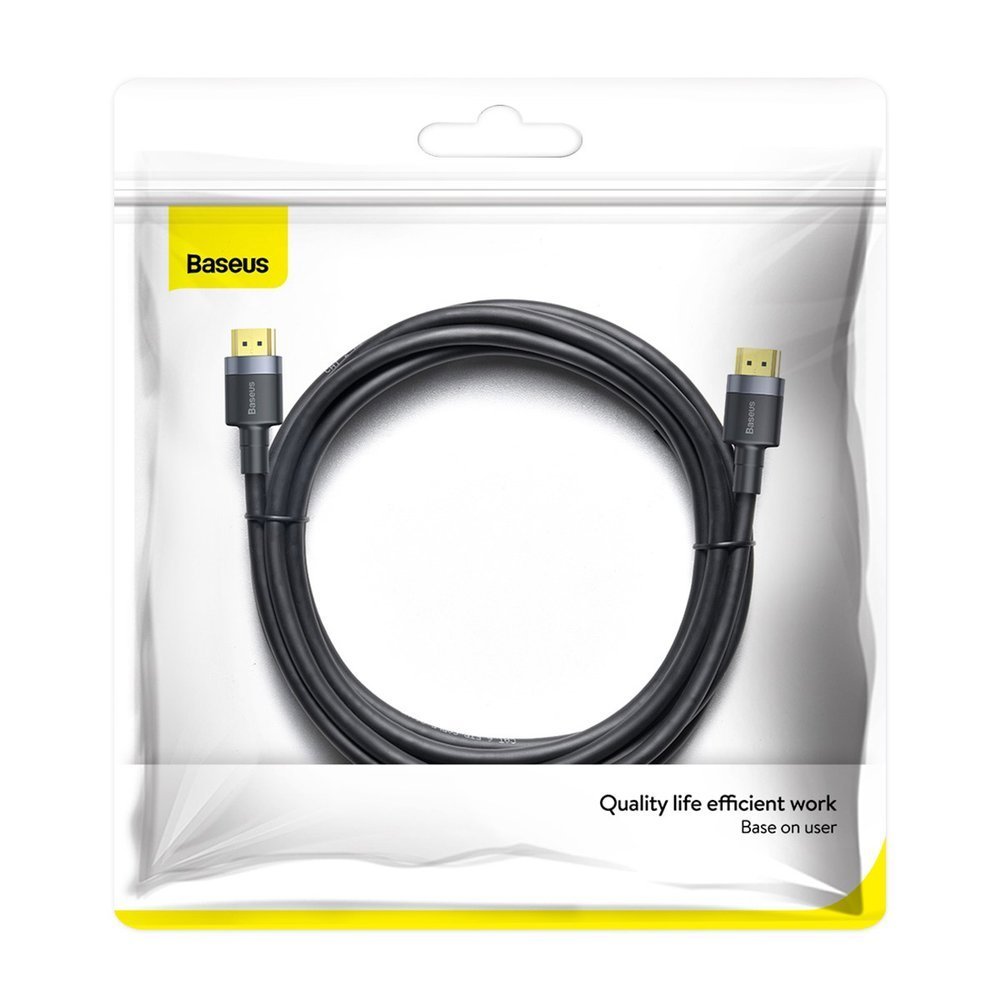 HDMI 2.0 kábel 4K 60 Hz 3D 18 Gbps 3m fekete Baseus Cafule (CADKLF-G01)-14