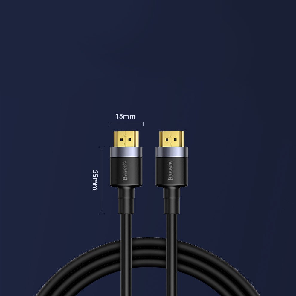 HDMI 2.0 kábel 4K 60 Hz 3D 18 Gbps 3m fekete Baseus Cafule (CADKLF-G01)-12