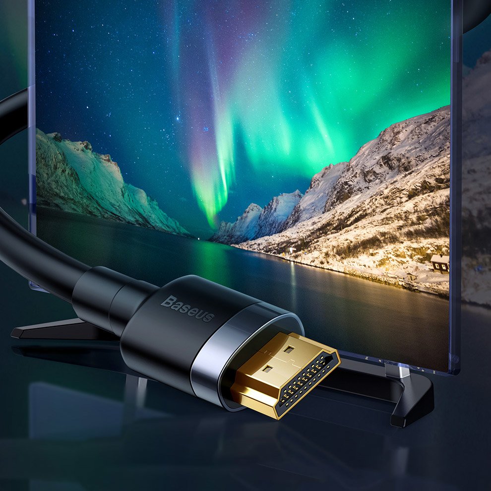 HDMI 2.0 kábel 4K 60 Hz 3D 18 Gbps 3m fekete Baseus Cafule (CADKLF-G01)-8