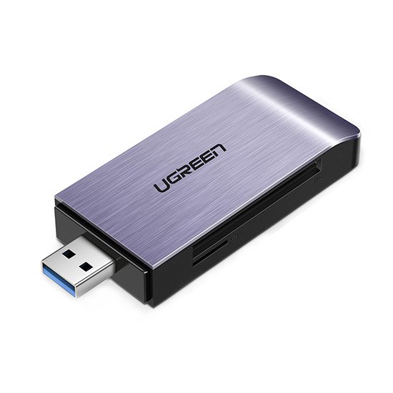 Ugreen USB 3.0 SD / micro SD kártyaolvasó szürke (50541)-0