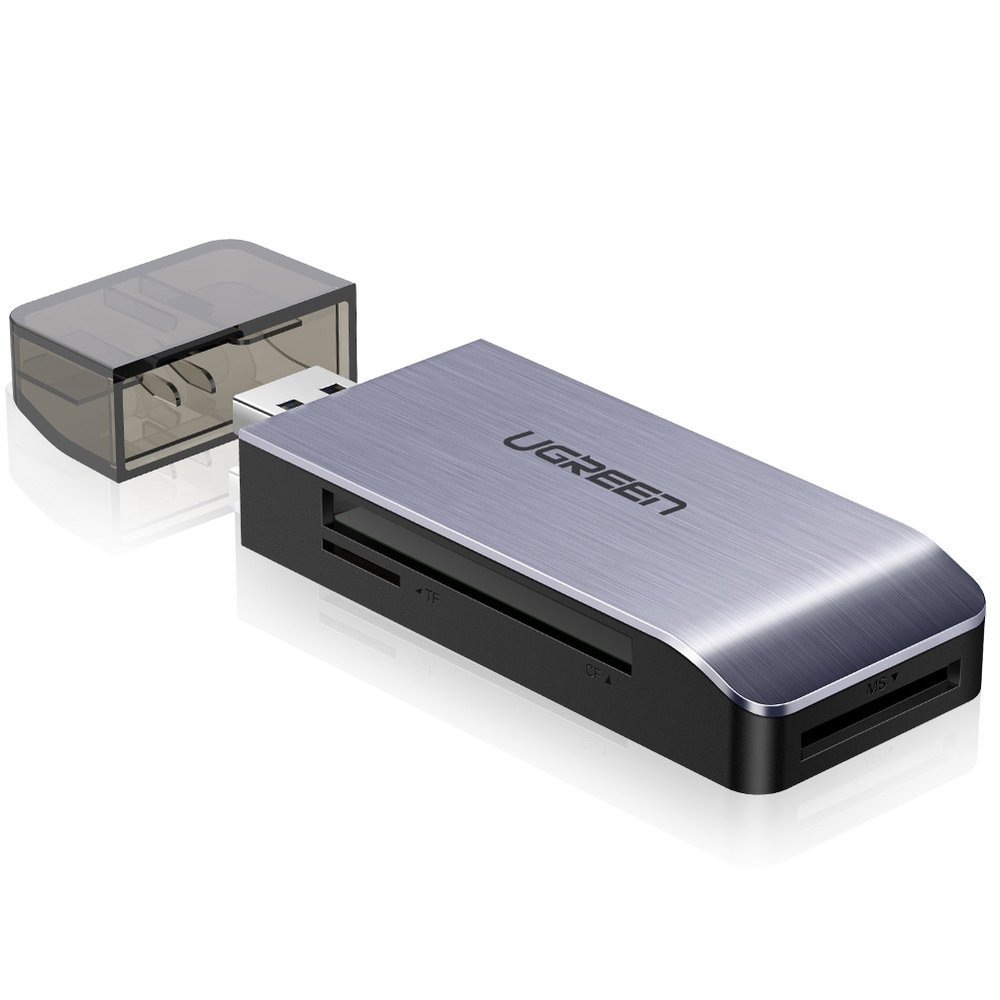 Ugreen USB 3.0 SD / micro SD kártyaolvasó szürke (50541)-3