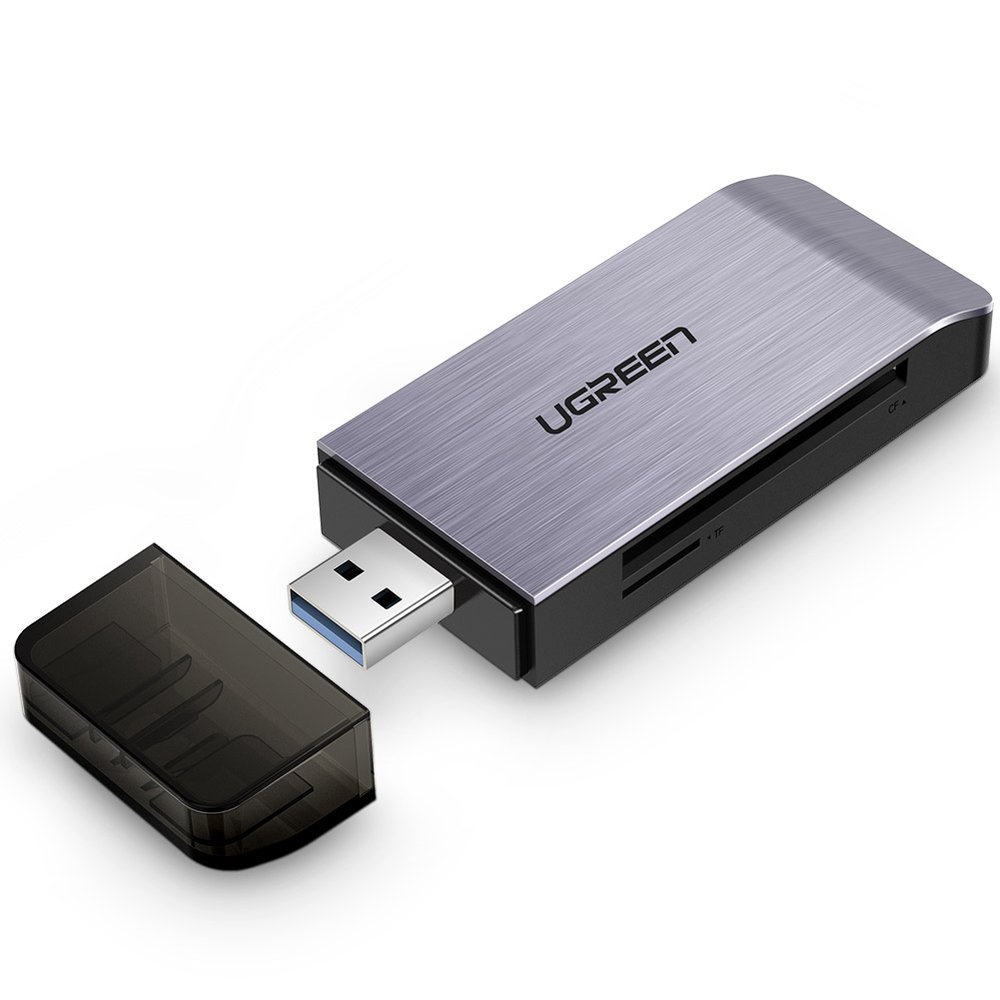 Ugreen USB 3.0 SD / micro SD kártyaolvasó szürke (50541)-10
