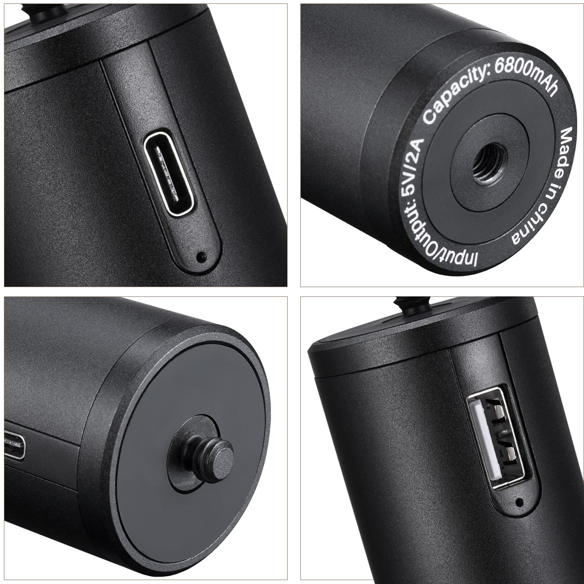 ULANZI BG-2 akkumulátor grip, markolat 6800mAh powerbank 1/4 csatlakozással-8
