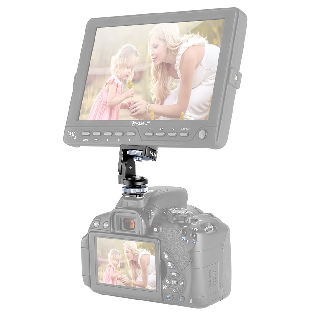 ULANZI VIJIM VK-2 monitortartó 1/4-es csatlakozóval, vakupapucs adapterrel-9