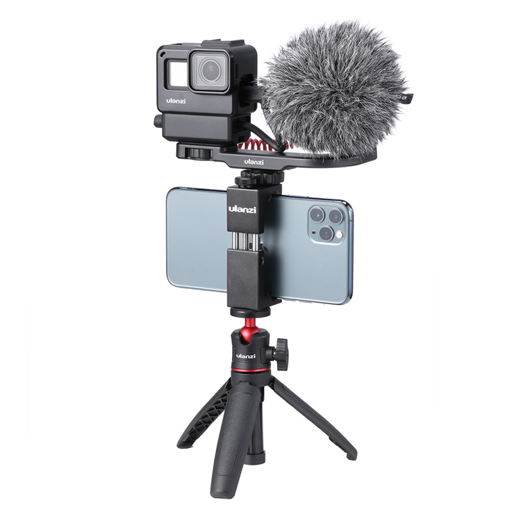 ULANZI MT-08 állítható méretű mini tripod, asztali állvány 360 fokos gömbfejjel, 1/4-es csatlakozással (1601)-4