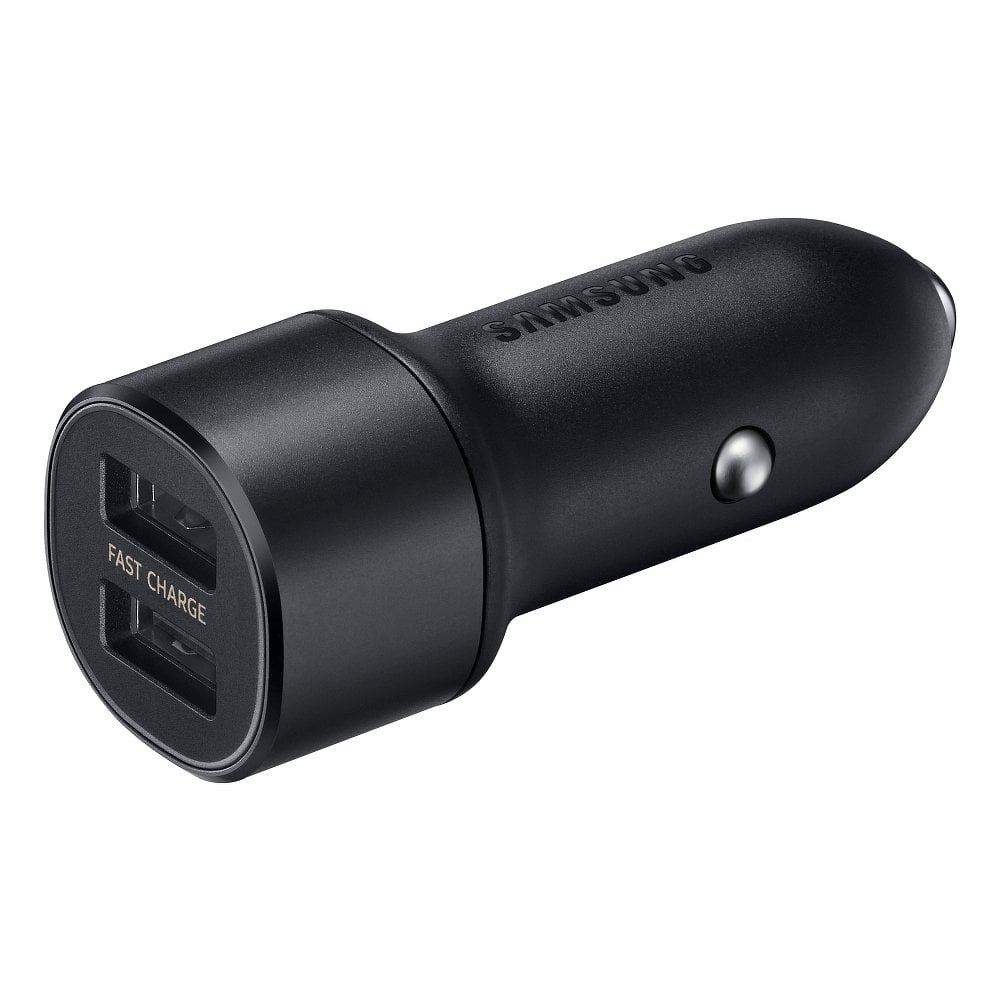 Samsung EP-L1100WBEGEU gyári univerzális autós szivargyújtós töltő 2x USB 15W fekete-0
