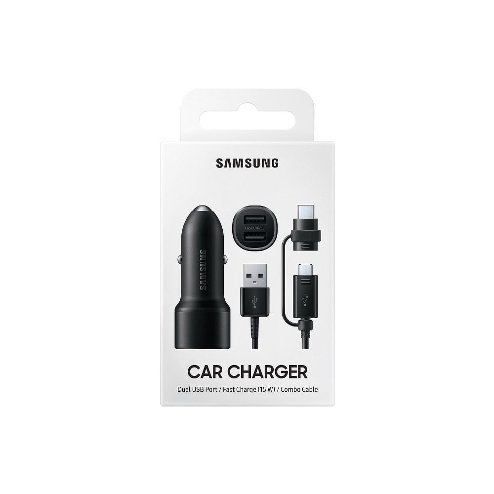 Samsung EP-L1100WBEGEU gyári univerzális autós szivargyújtós töltő 2x USB 15W fekete-4