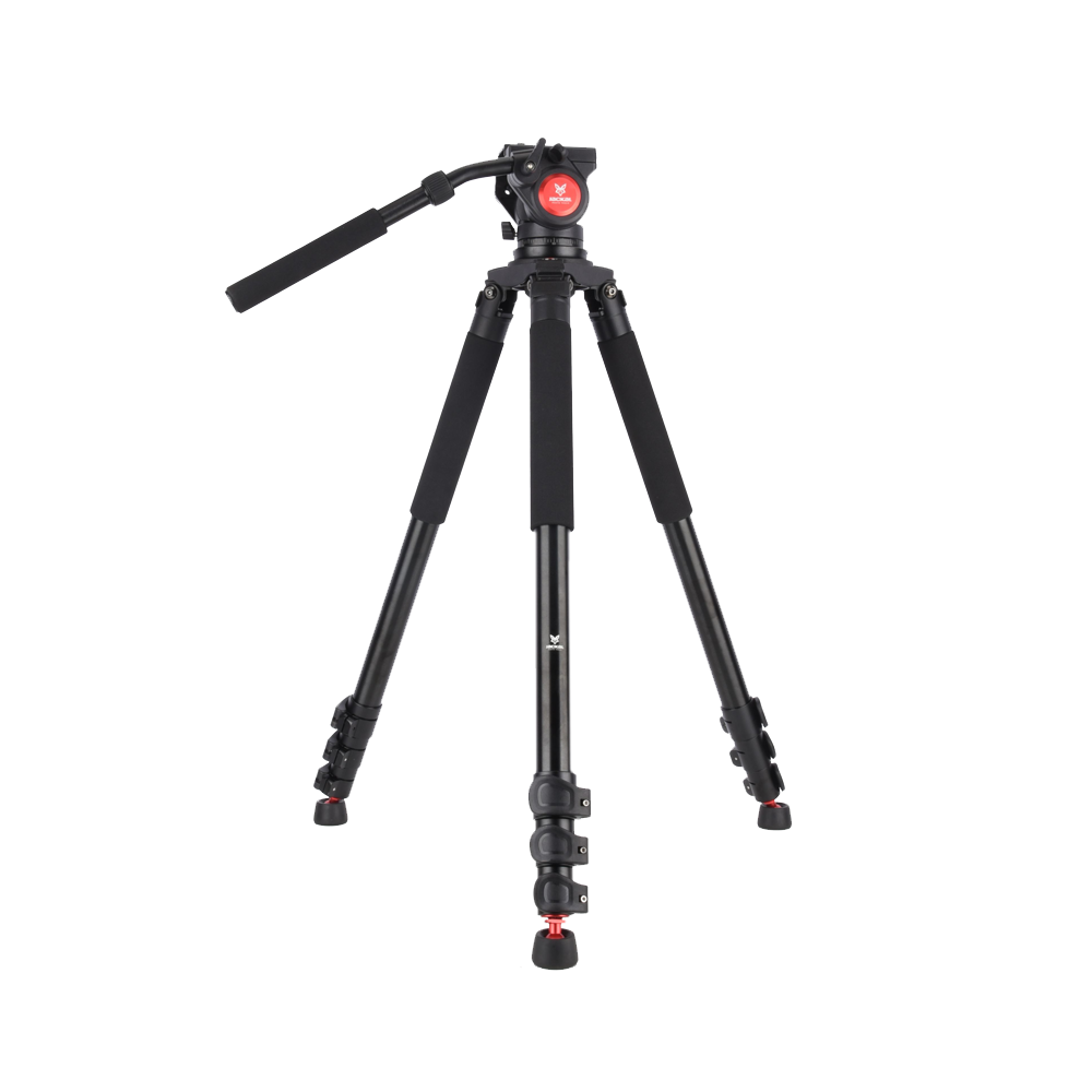 Jackal Giant V1 fluid fejes fényképező állvány, tripod (192cm)-5