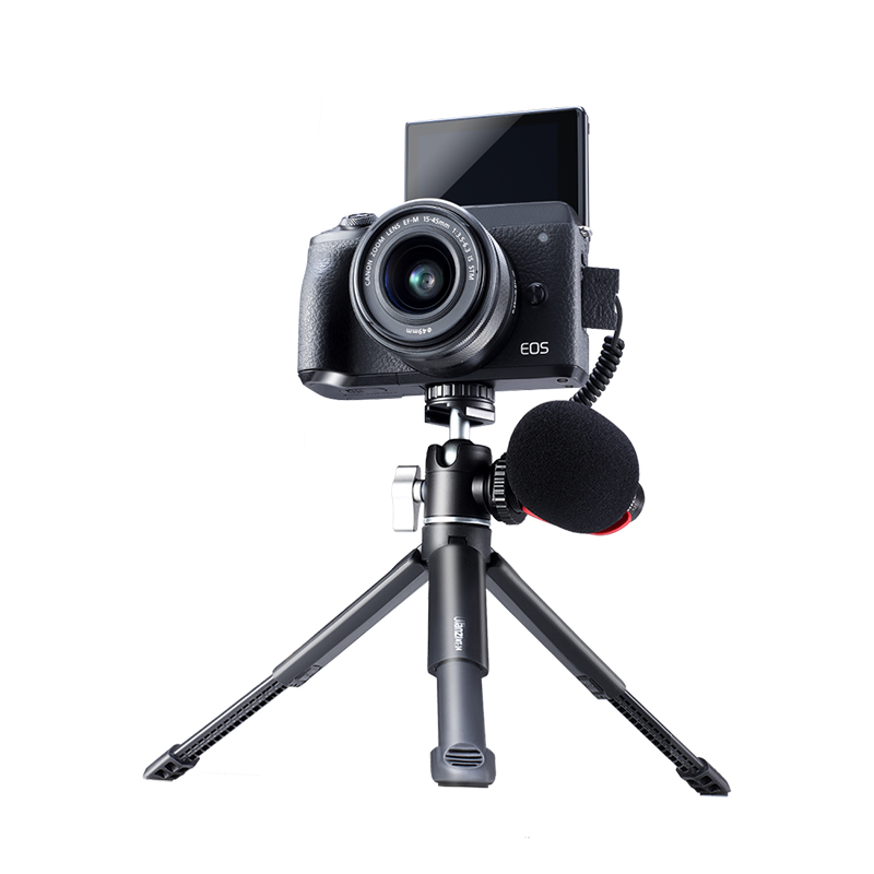 ULANZI U-Vlog videós kit, mini tripod, asztali állvány 360 fokos gömbfejjel, 1/4-es csatlakozással (MT-14+U-60) (2109)-0