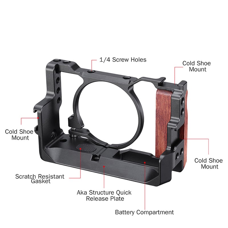 ULANZI UURig fém+fa kamera rig, cage RX100 VII-hez (C-RX100 VI 1654)-1
