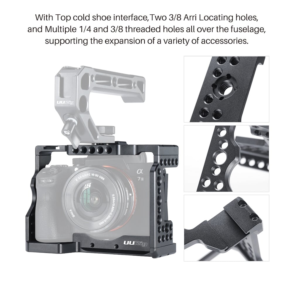 ULANZI UURig fém kamera rig, cage SONY A7III/A7RIII-hoz (C-A73 1462)-5