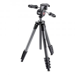 Manfrotto Compact Advanced állványszett 3D fejjel, fekete (MKCOMPACTADV-BK)