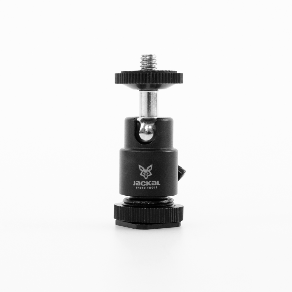 Jackal MBH-58 mini gömbfej 1/4-es csatlakozással, vakusaru adapterrel-3