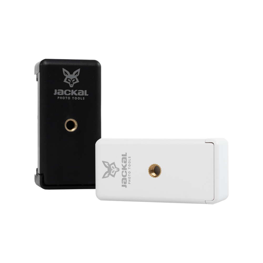 Jackal MBH-BW mobiltelefon rögzítő, telefontartó adapter két 1/4-es furattal - Fekete-4
