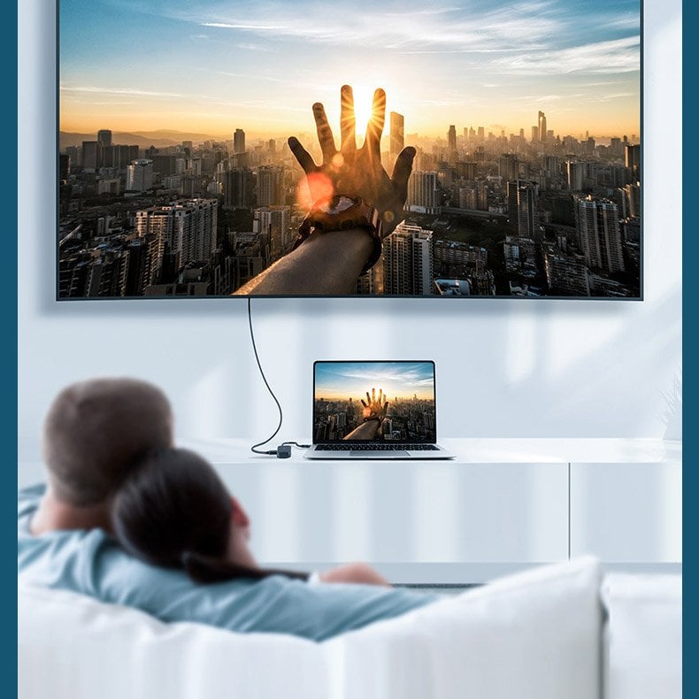 Ugreen adapter konverter VGA / DisplayPort V1.2a / HDMI V2.0b 4K@60 Hz - USB Type C fekete (60568 CM260)-11