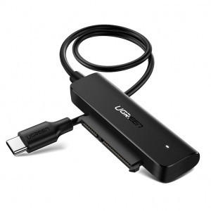 Ugreen SATA adapter 2,5'' Type-c USB-C 3.2 Gen 1 (SuperSpeed USB 5 Gbps) fekete (70610 CM321)