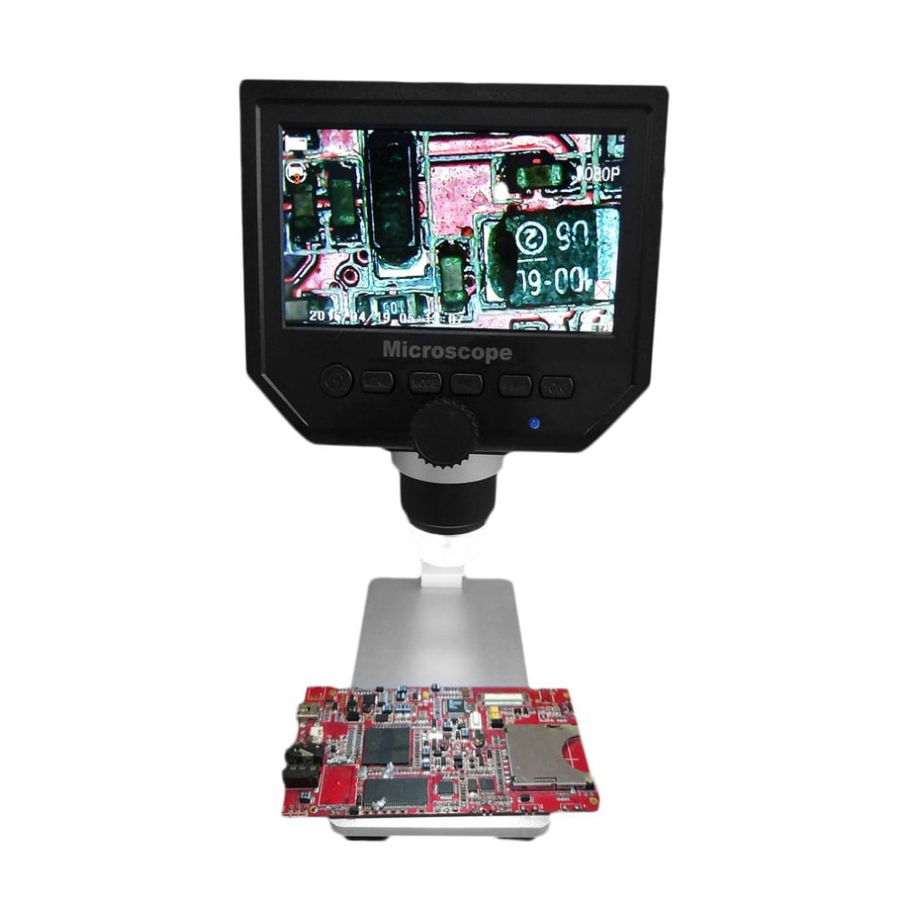 Hordozható USB-s elektromos mikroszkóp 4.3 colos HD LCD kijelzővel, LED világítással x600-3