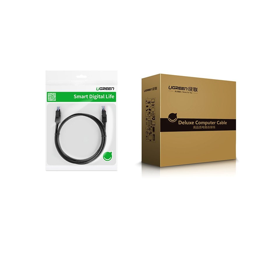 Ugreen Ethernet patchcord kábel RJ45 Cat 6A UTP 1000Mbps 2m fekete (20160)-10