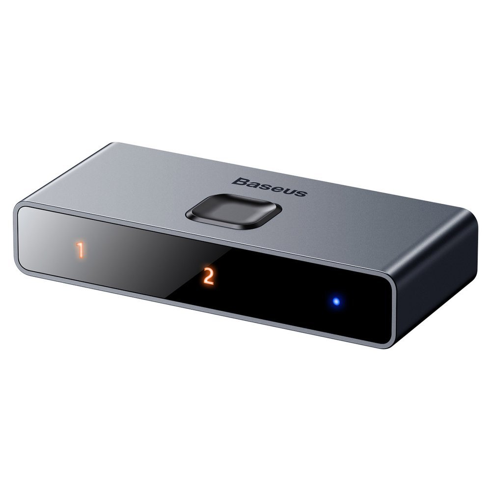 Baseus kétirányú HDMI - 2x HDMI splitter elosztó switcher 4K / 30 Hz szürke (CAHUB-BC0G)-14