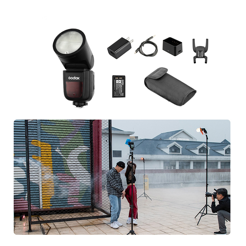 Godox Speedlite V1 körfejű rendszervaku (Nikon)-13