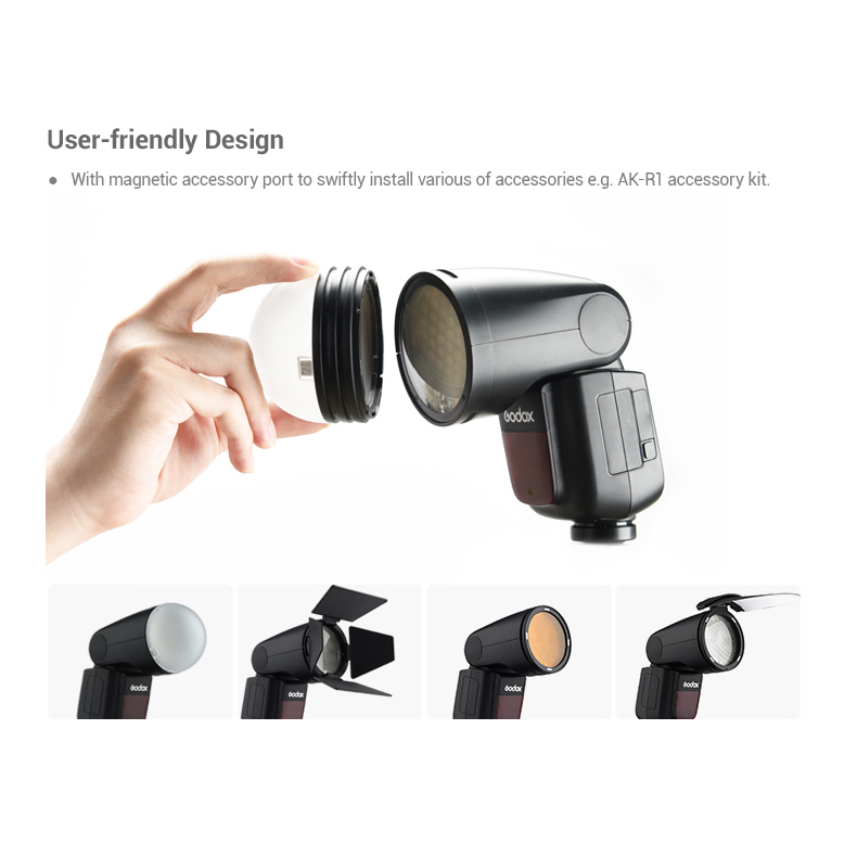 Godox Speedlite V1 körfejű rendszervaku (Nikon)-3