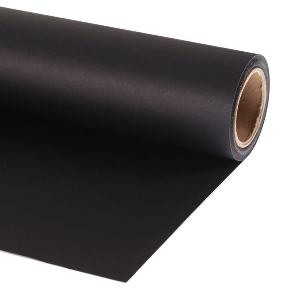 Manfrotto papírháttér 2.75 x 11m black (fekete) (LP9020)-0