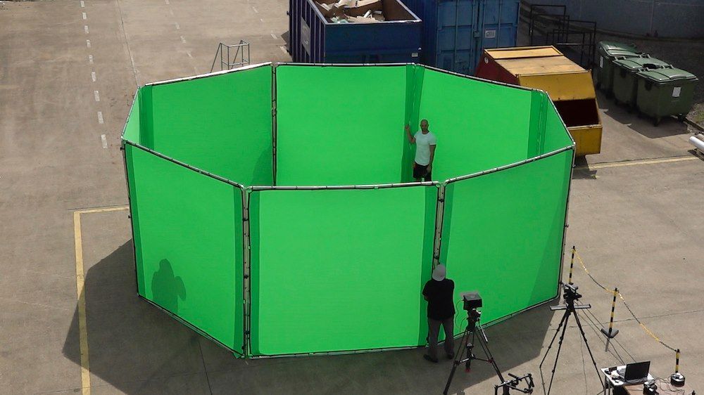 Manfrotto StudioLink Chroma Key Zöld Screen Kit 3 x 3m (LL LR83350)-6