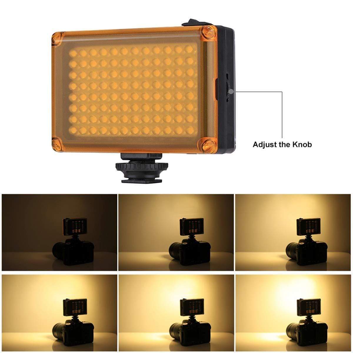 ULANZI 112 LED videólámpa 5500K/3200K vakupapucs foglalattal-5