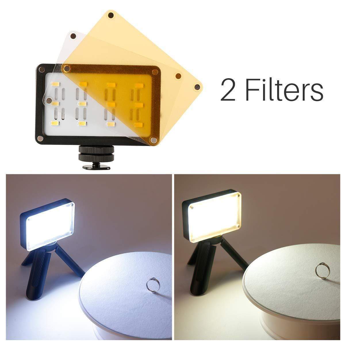 ULANZI 112 LED videólámpa 5500K/3200K vakupapucs foglalattal-2