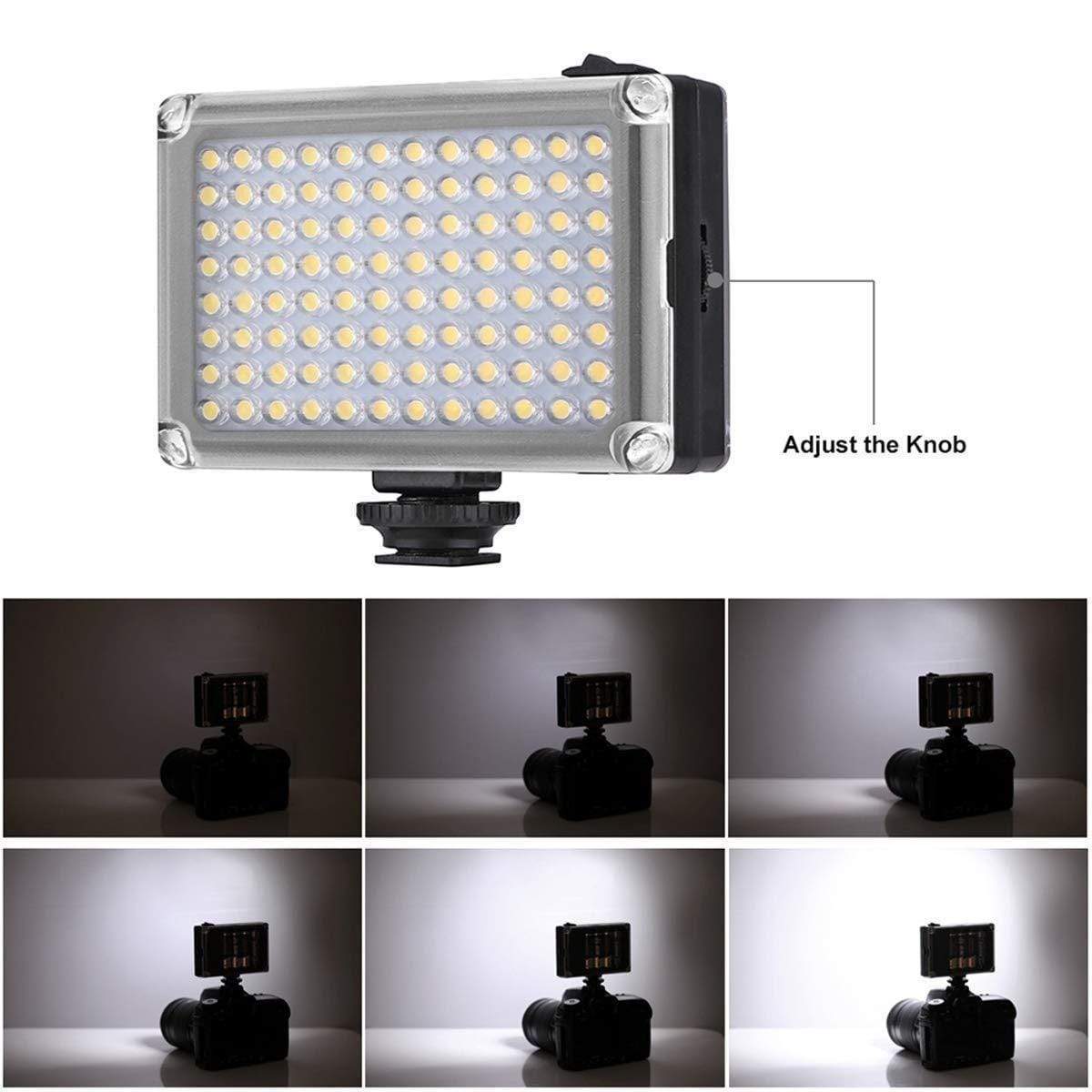 ULANZI 112 LED videólámpa 5500K/3200K vakupapucs foglalattal-4