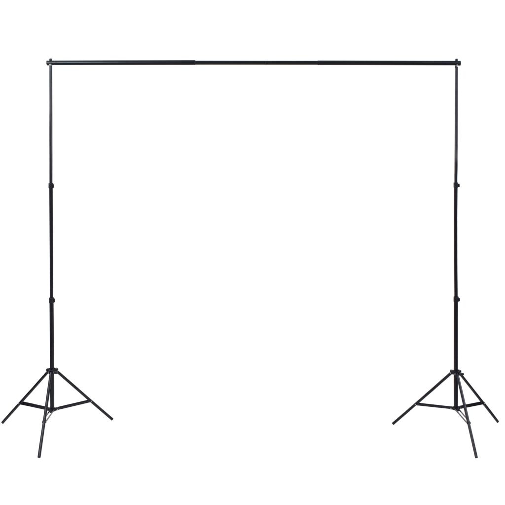 Softbox szett 2x135W, 2x2m állvánnyal, 4db háttérrel (fekete, fehér, zöld, szürke)-1