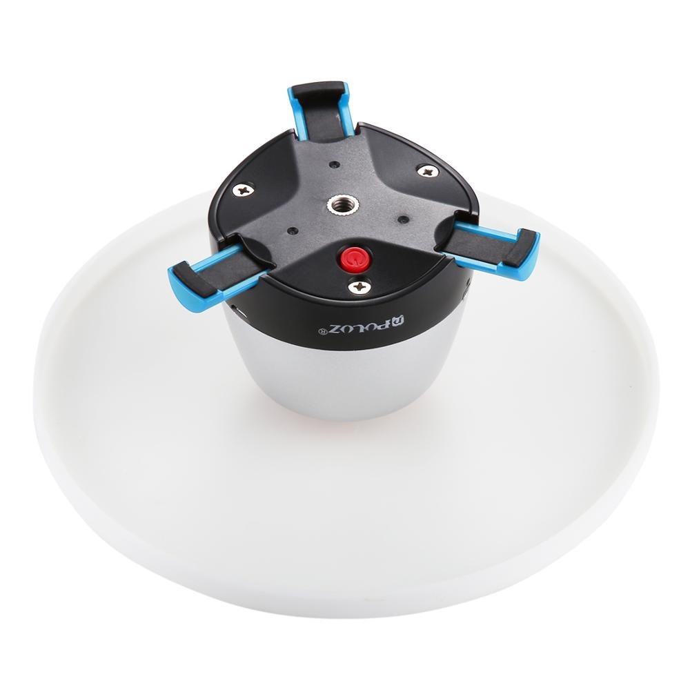 PULUZ 360 fokos panorámafej, termékforgató 18cm kék-4