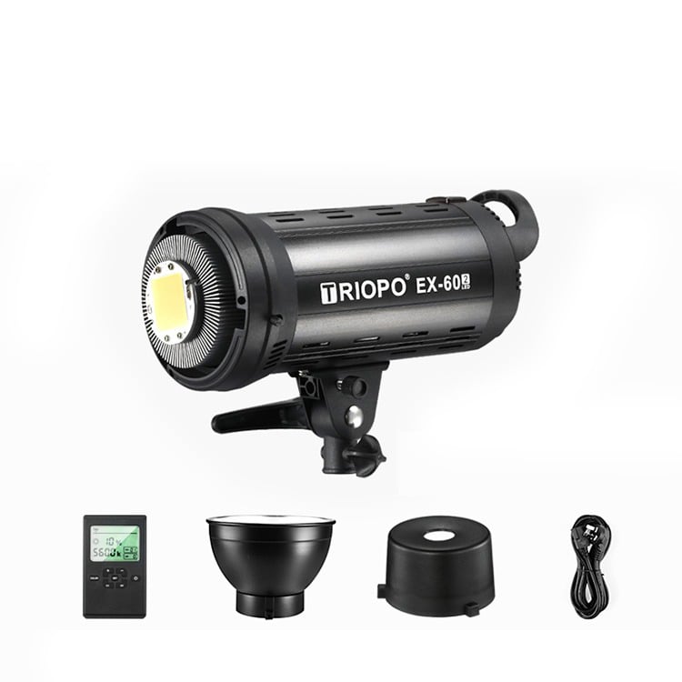TRIOPO EX 60W 5600K LED stúdió lámpa, folyamatos világítás távirányítóval-6