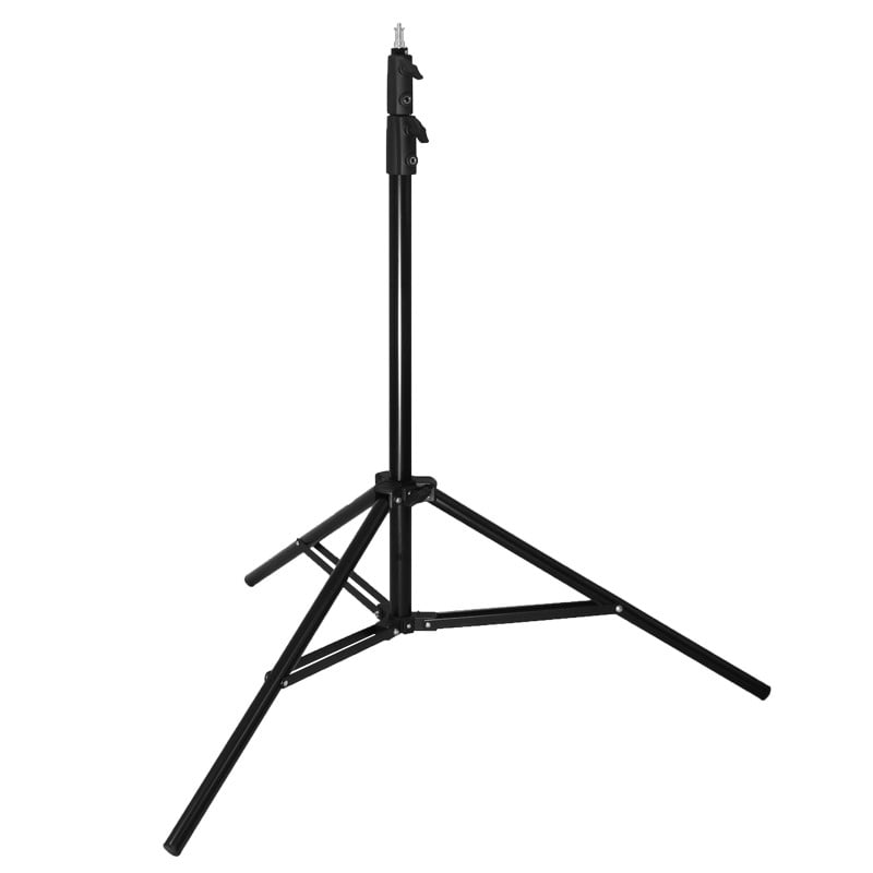 Alumínium lámpatartó stúdió állvány, vakuállvány 247cm, spigot fejjel, 1/4 csatlakozással (815A16G)-1