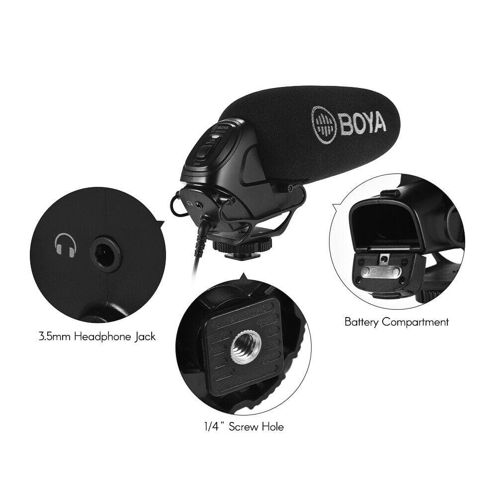 BOYA BY-BM3030 Super-cardioid puskamikrofon-3