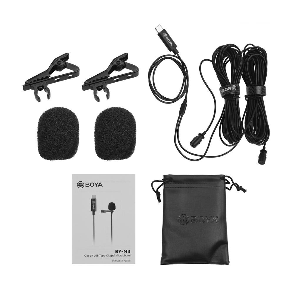 BOYA BY-M3D Dual Lavalier mikrofon-3