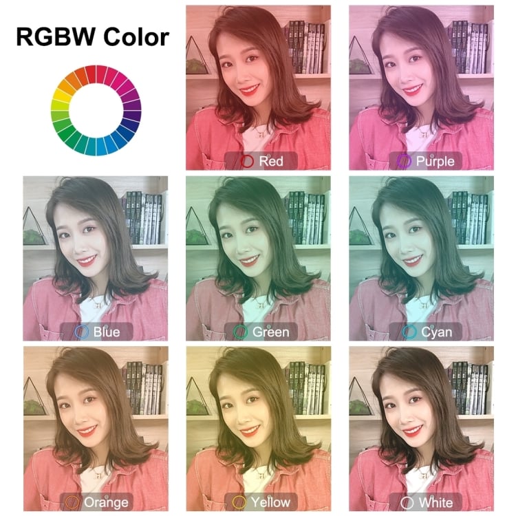 PULUZ 30cm RGB LED körlámpa, körfény ring light, 2m állvánnyal, bluetooth vezérléssel (iOS, Android) 30W-5