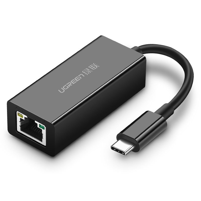 Ugreen USB Type C 1000Mbps Gigabit külső hálózati adapter fekete (50307)-0