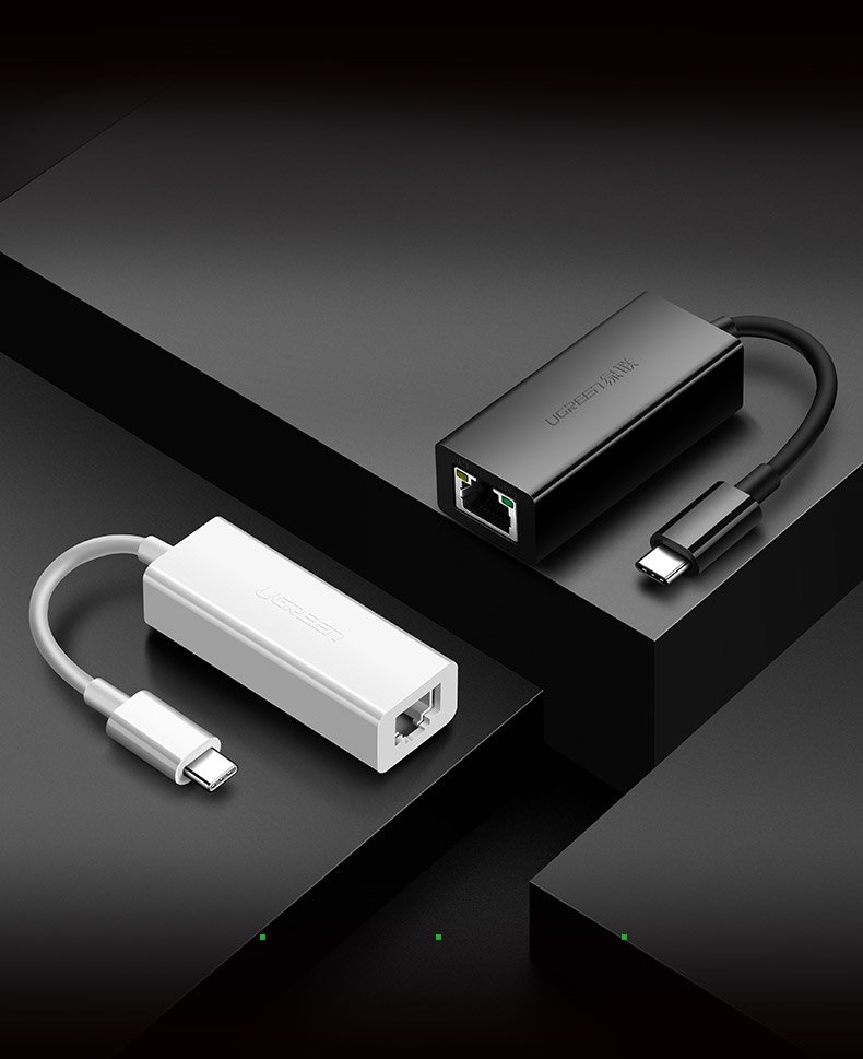 Ugreen USB Type C 1000Mbps Gigabit külső hálózati adapter fekete (50307)-6