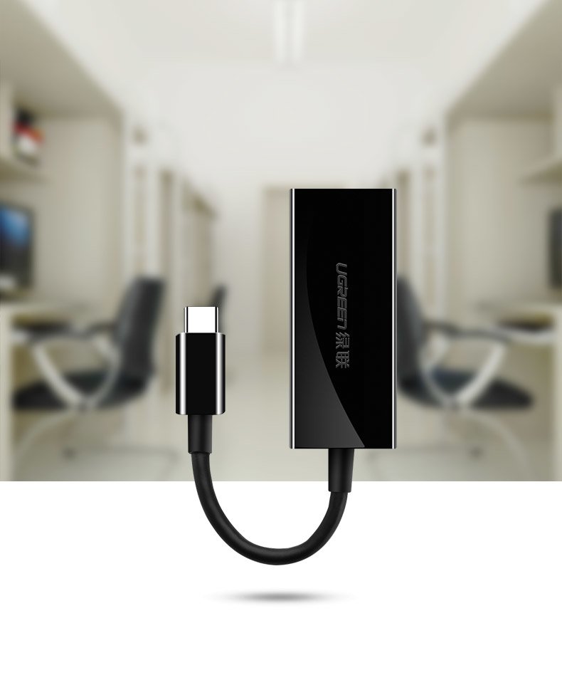 Ugreen USB Type C 1000Mbps Gigabit külső hálózati adapter fekete (50307)-4