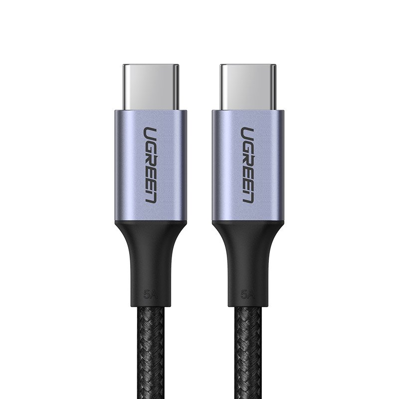 Ugreen USB Type-C/ USB Type-C kábel QC 3.0 FCP 480 Mbps gyorstöltéssel 3A 2m szürke (70429 US316)-0