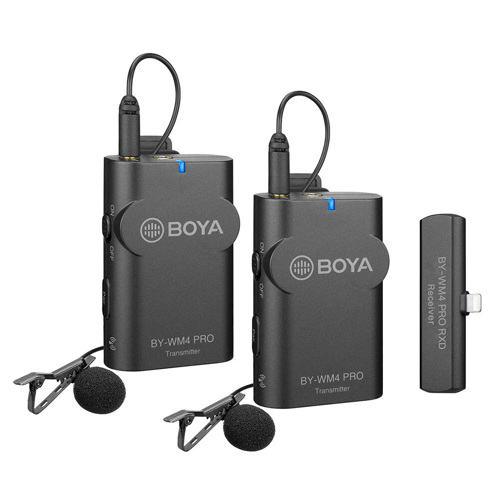 BOYA BY-WM4 Pro-K4 2.4GHz Univerzális vezeték nélküli szett (iOS | 1+2) (BY-WM4 PRO-K4)-0