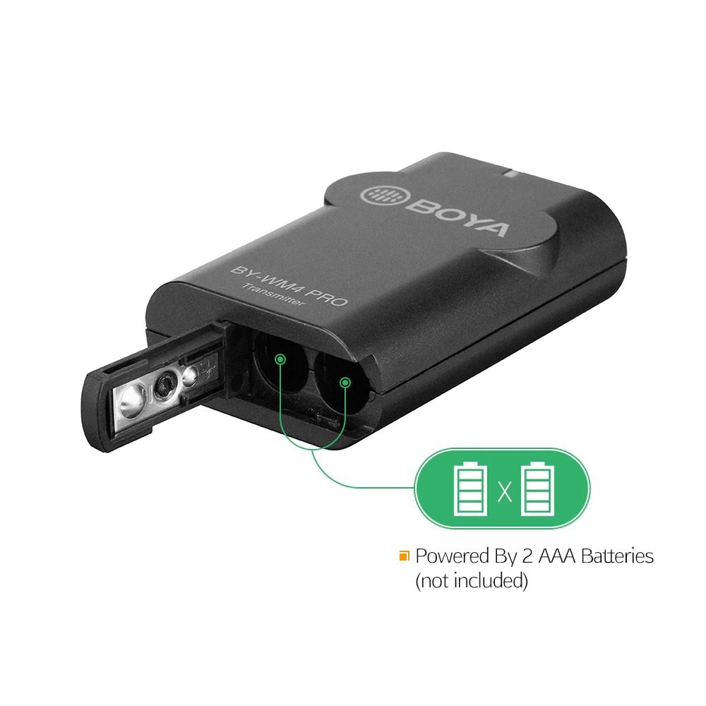 BOYA BY-WM4 Pro-K4 2.4GHz Univerzális vezeték nélküli szett (iOS | 1+2) (BY-WM4 PRO-K4)-3