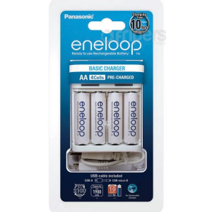 Panasonic BQ-CC61 akkutöltő + 4 db 1900 mAh Eneloop AA akkumulátor (R6/AA 1900mAh)