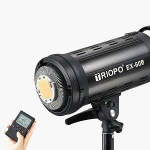 TRIOPO EX 60W 5600K LED stúdió lámpa, folyamatos világítás távirányítóval