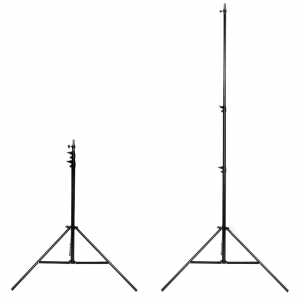 Alumínium légcsillapításos lámpatartó állvány, vakuállvány 300cm, 1/4 és 3/8-os spigot fejjel (808A16G)